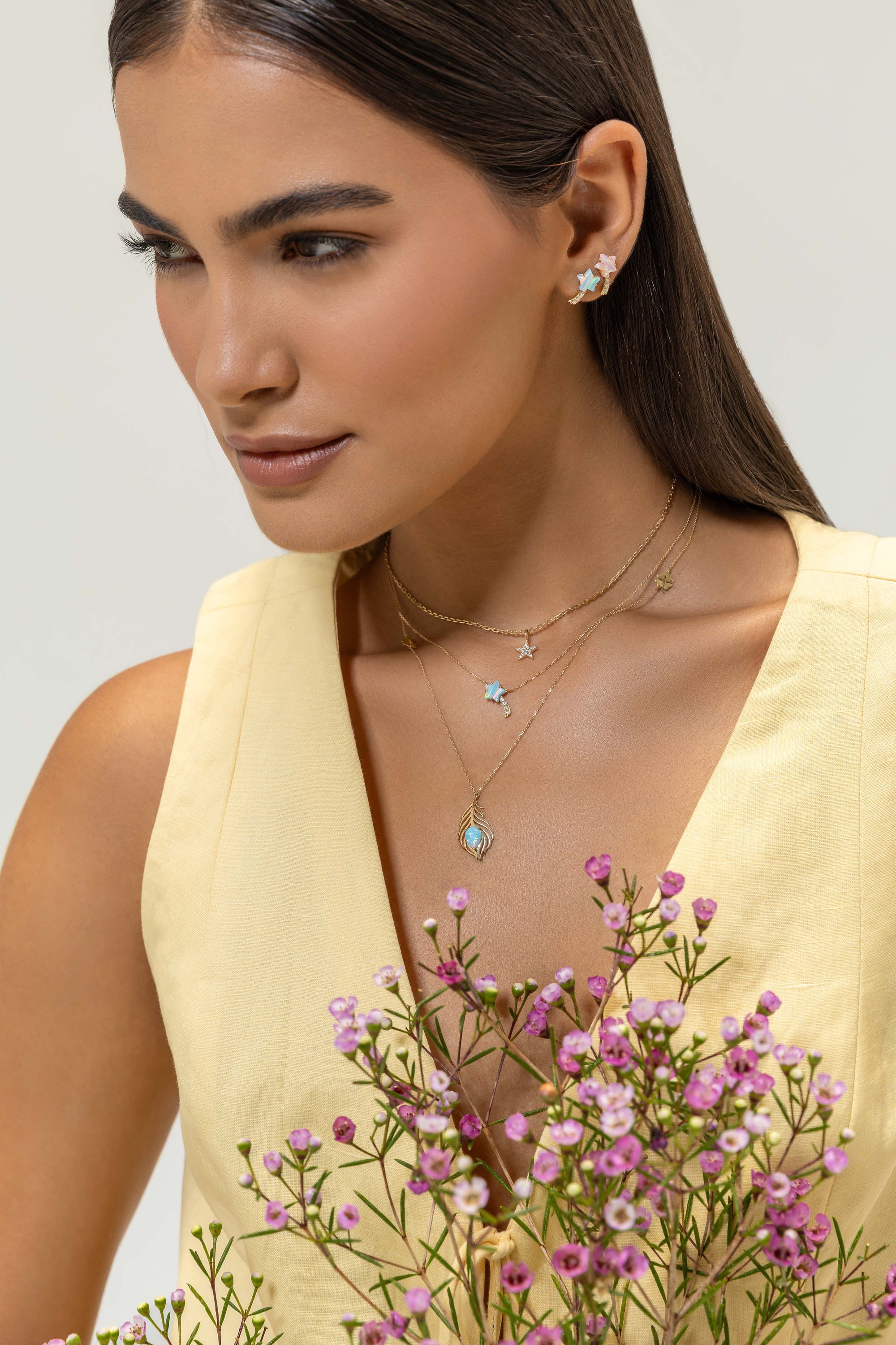 Shooting Star Diamonds Necklace