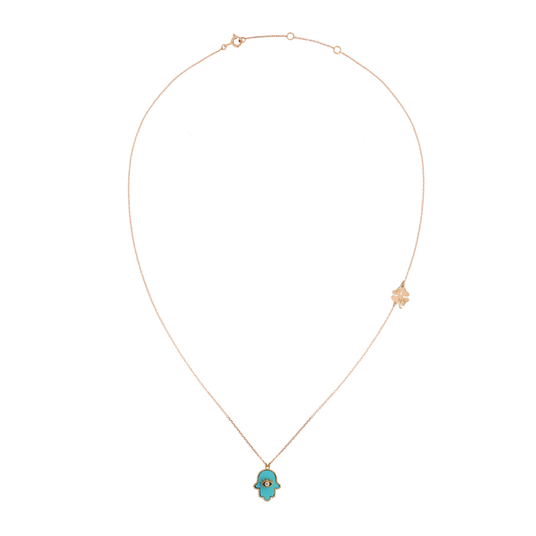 Tiny Amulet Fatima Frame Dot Eyelash