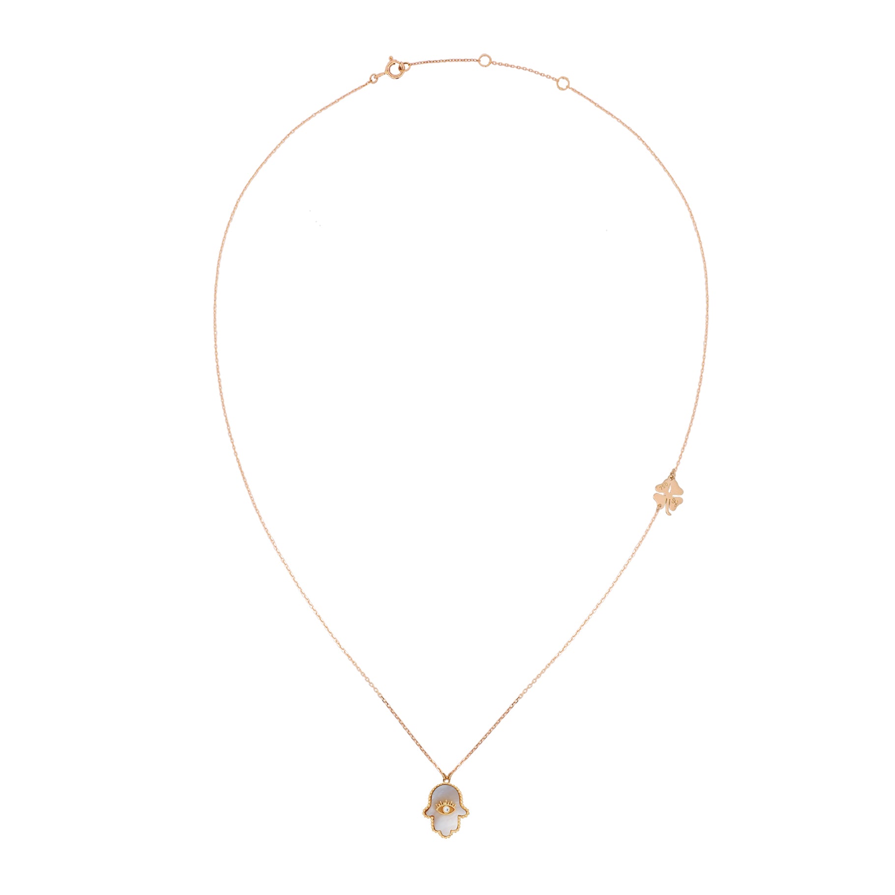 Tiny Amulet Fatima Frame Dot Eyelash