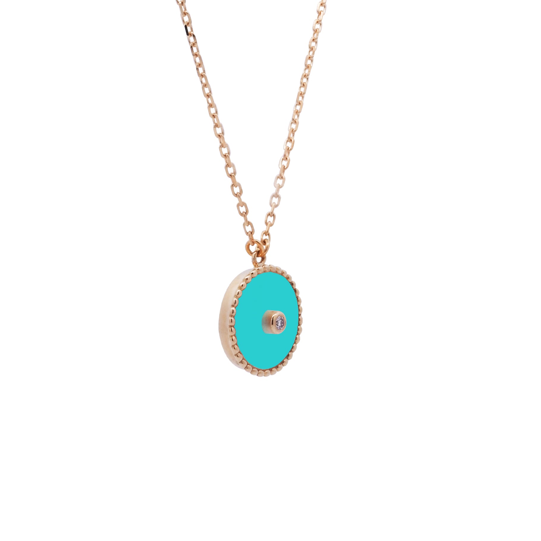 Tiny Amulet Diamond Dot
