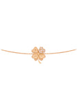 Oh Clover Full Gold with a Diamonds Leaf Bracelet