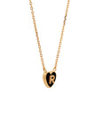 1 initial tiny heart Necklace