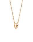 1 initial tiny heart Necklace