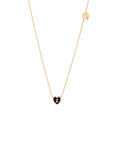 1 initial tiny heart Necklace