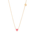 1 initial tiny heart Necklace