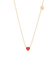 1 initial tiny heart Necklace