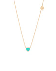 1 initial tiny heart Necklace