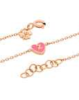1 Initial Tiny Heart Bracelet