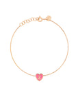 1 Initial Tiny Heart Bracelet