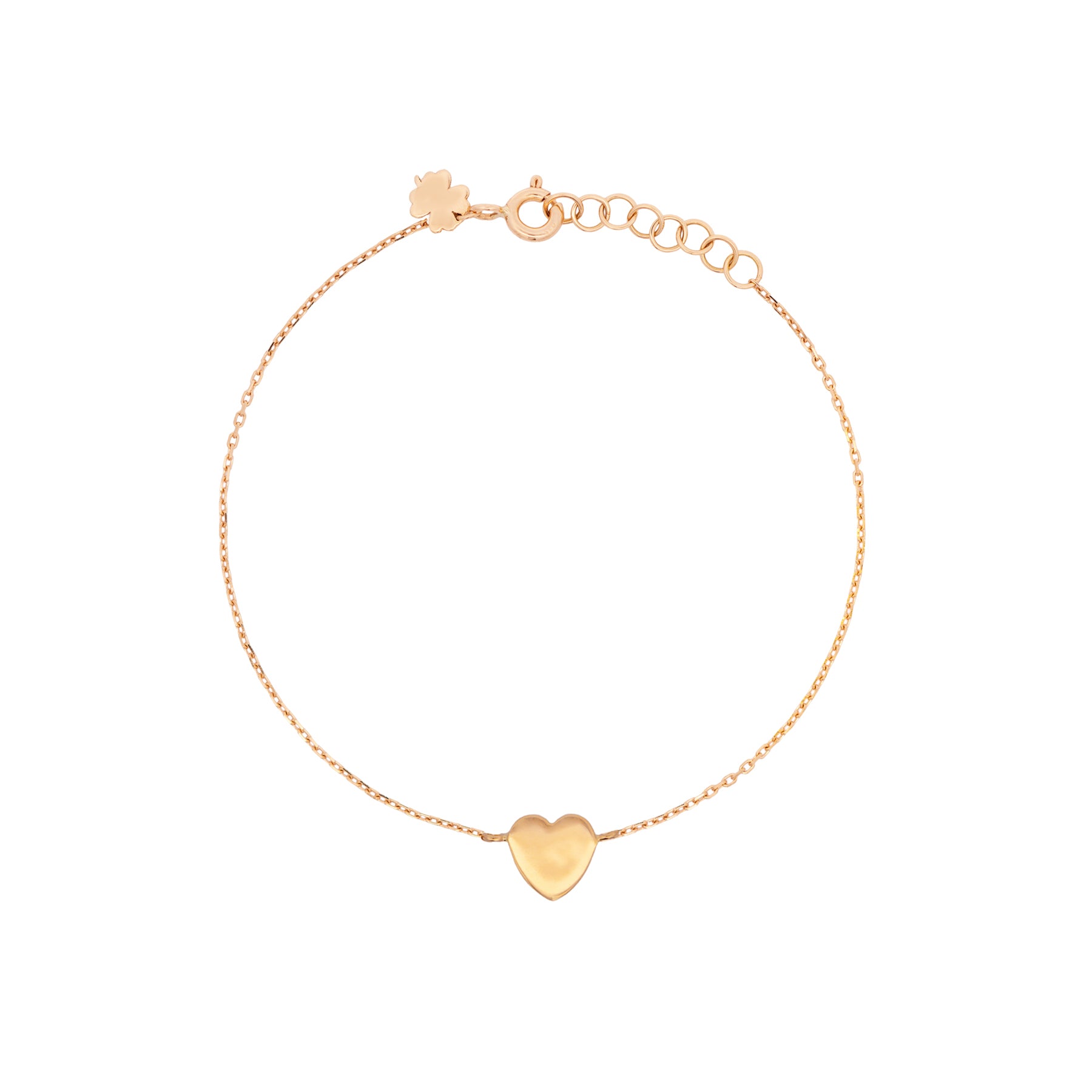 1 Initial Tiny Heart Bracelet