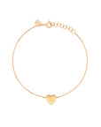 1 Initial Tiny Heart Bracelet