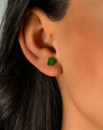 Cedar Enamel Studs