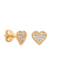 Heart Diamonds Studs