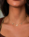 UAE Palm Tree Diamonds Necklace