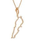 Lebanon Diamonds Outline with Forever Diamonds Clasp with 70 cm adjustable chain