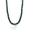 UAE Diamonds Outline with Forever Diamonds Clasp with Malachite Stones