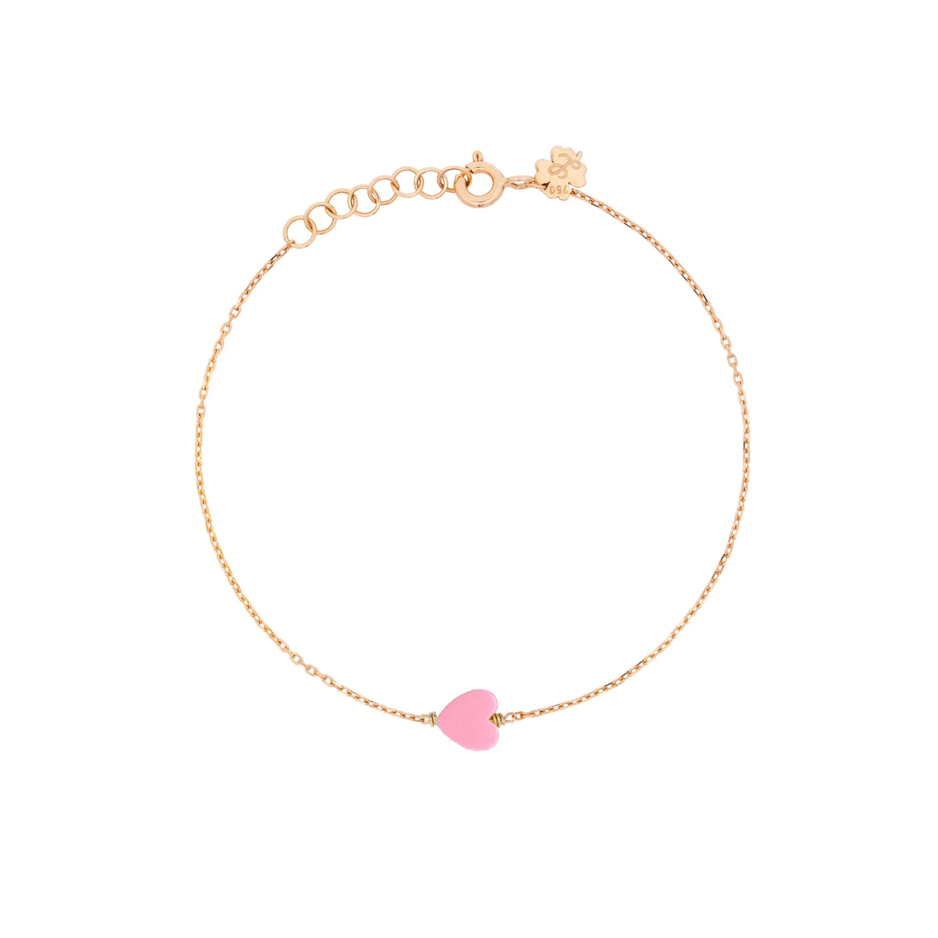 Simple Bracelet with tiny heart stone