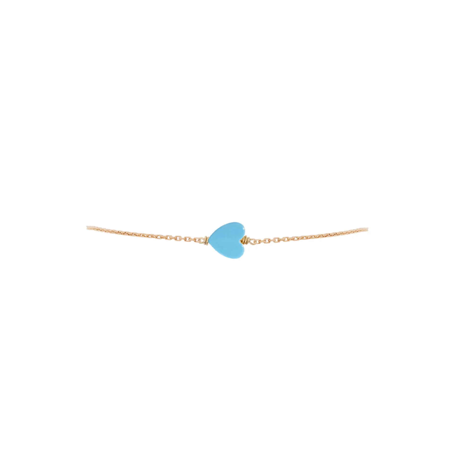 Simple Bracelet with tiny heart stone