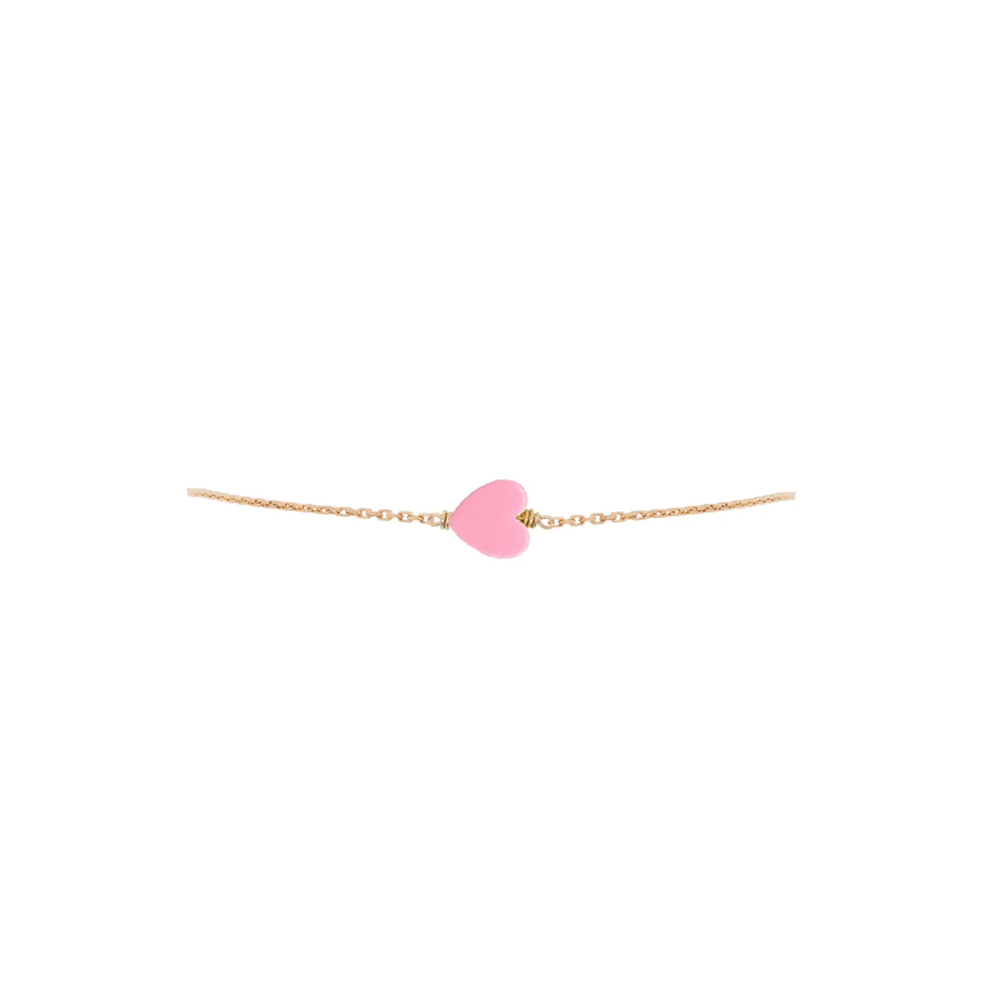 Simple Bracelet with tiny heart stone