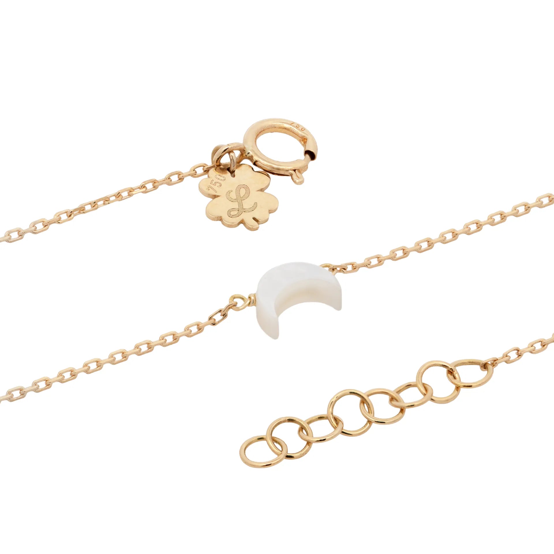 Simple Bracelet with tiny moon stone