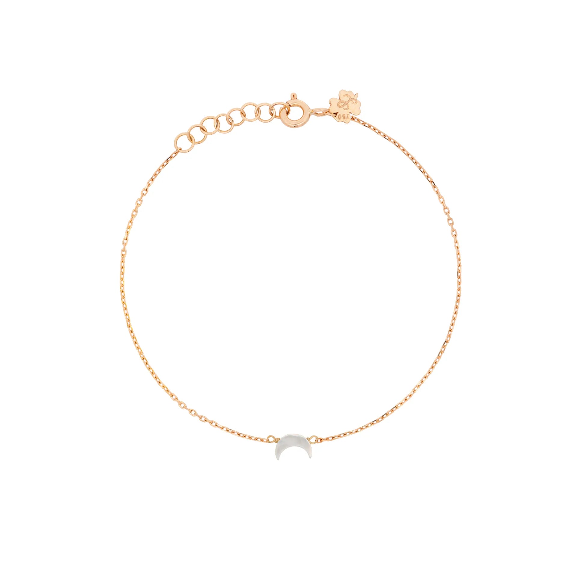 Simple Bracelet with tiny moon stone