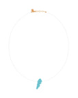 Invisible Thread with Lucky Stone Necklace - Lebanon