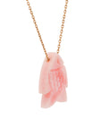 Semi Precious Stones Fish Pink Opal