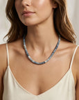Rondelles Pigeon Opal Semi Precious Stones Necklace