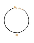 Black Spinel Sun Anklet