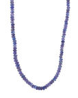 Rondelles Tanzanite Semi Precious Stones Necklace