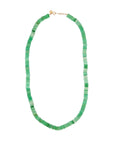 Rondelles Chrysoprase Semi Precious Stones Necklace
