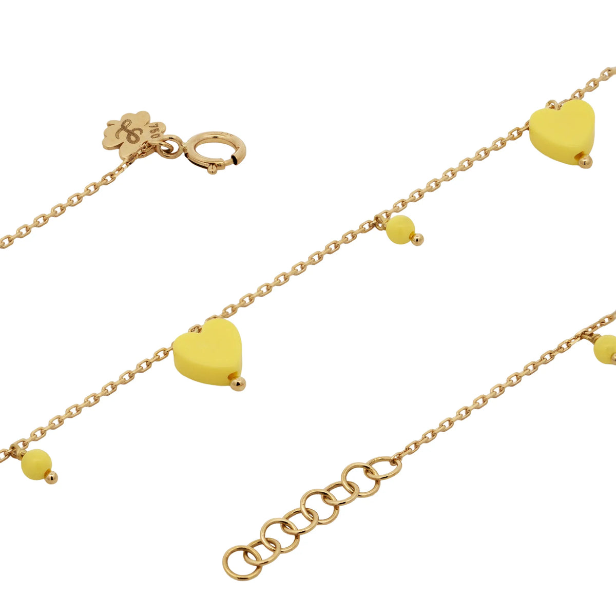Charms Pompom Anklet Heart
