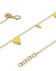Charms Pompom Anklet Heart