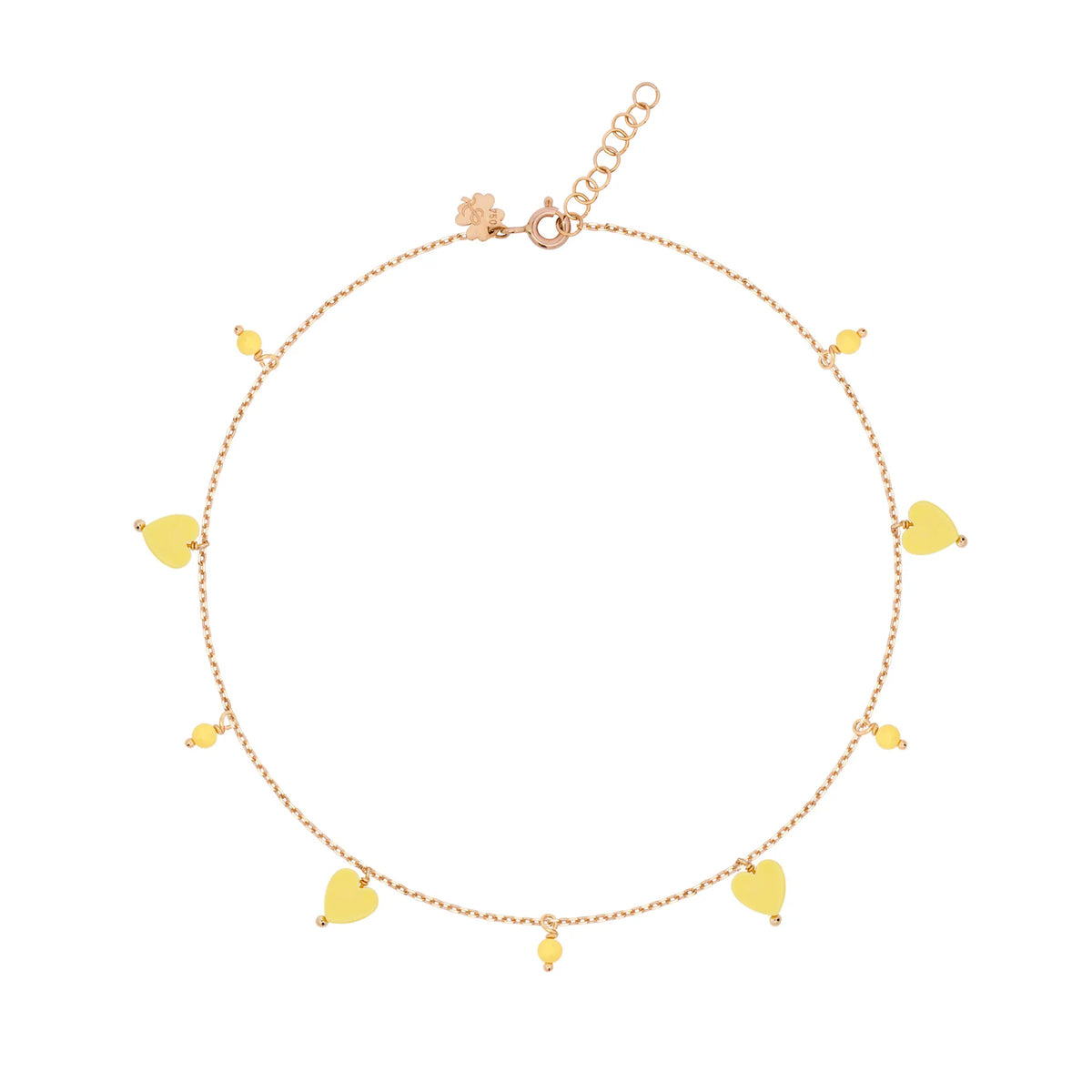 Charms Pompom Anklet Heart