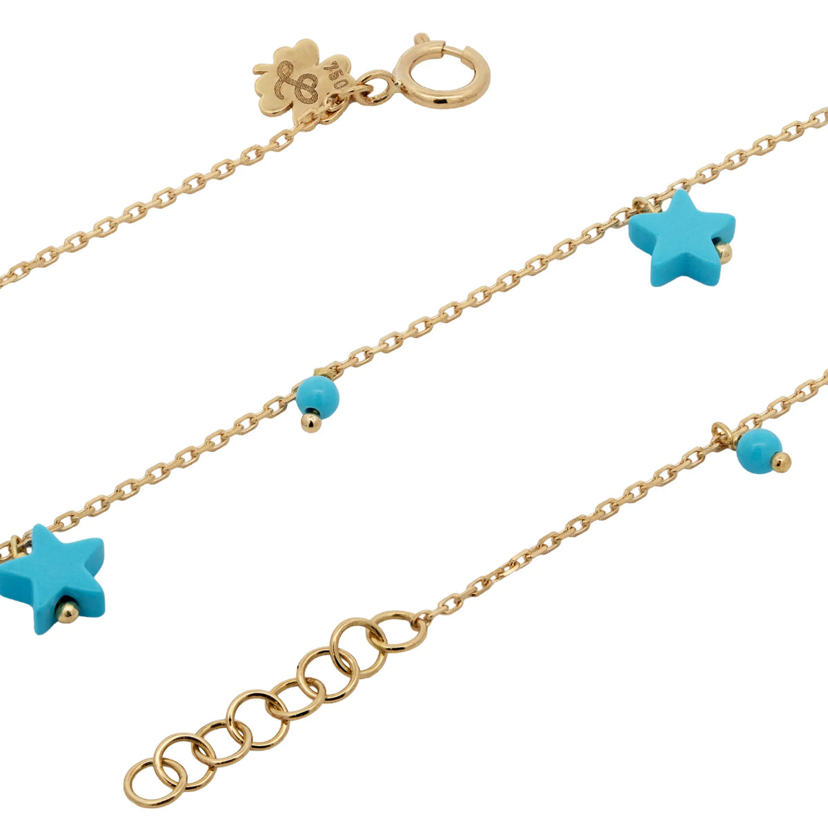 Charms Pompom Anklet Star