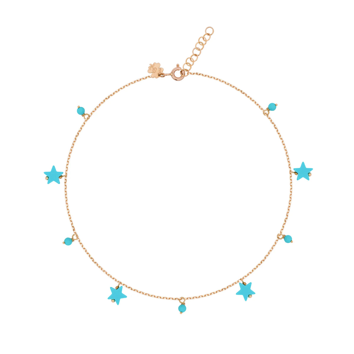 Charms Pompom Anklet Star
