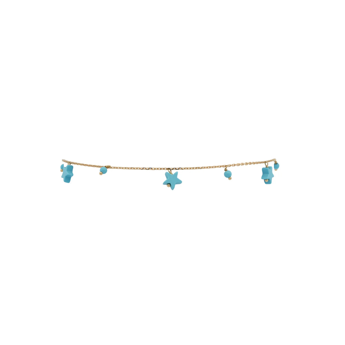 Charms Pompom Anklet Star