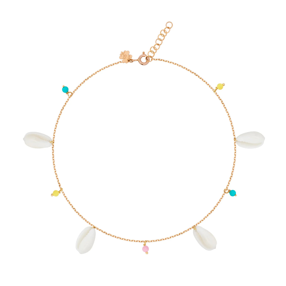 Sea Shells Pompons Anklet