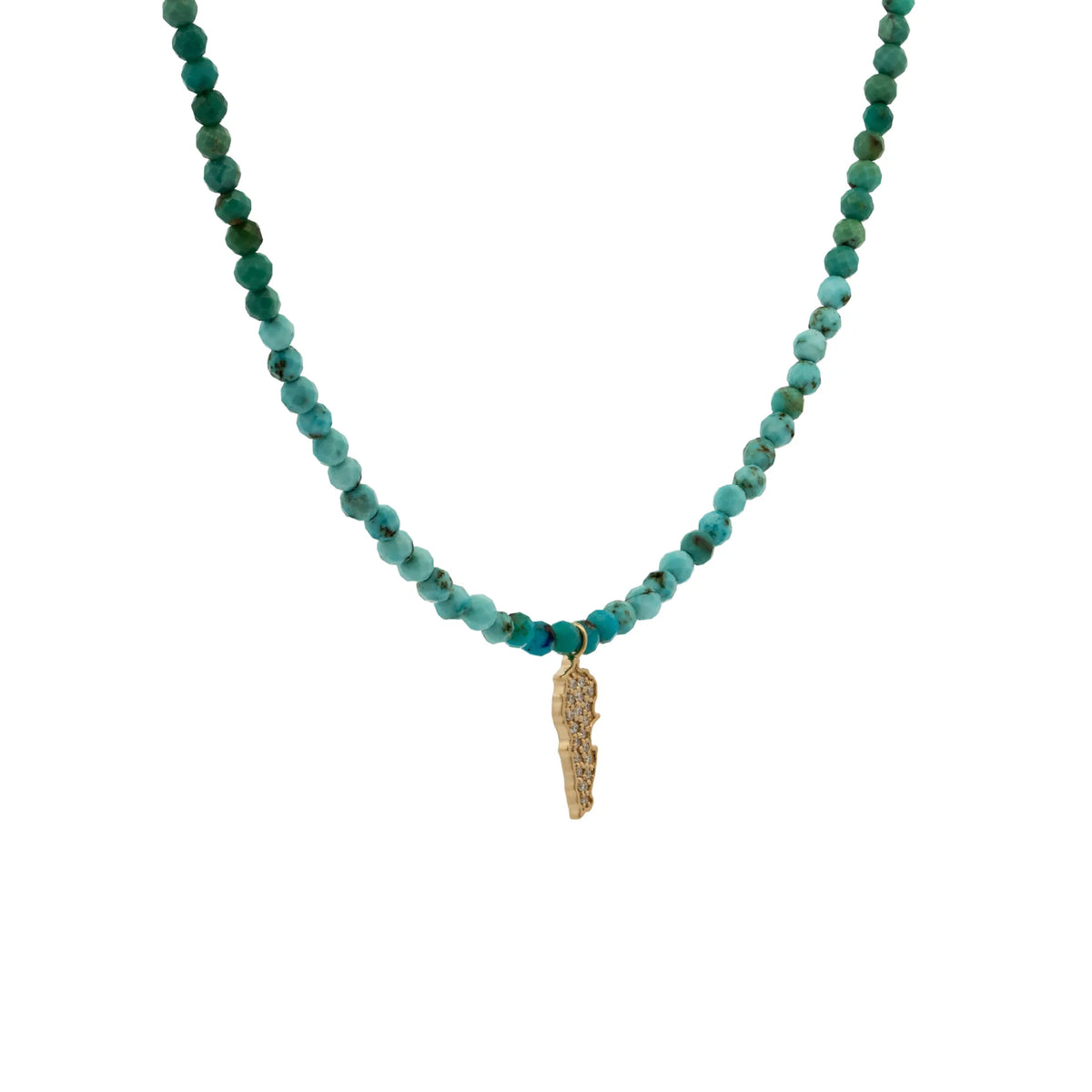 Mini Lebanon Map Diamonds Turquoise Blue Green Semi Precious