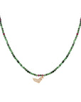 Mini UAE Map Diamonds Ruby Zoisite Semi Precious