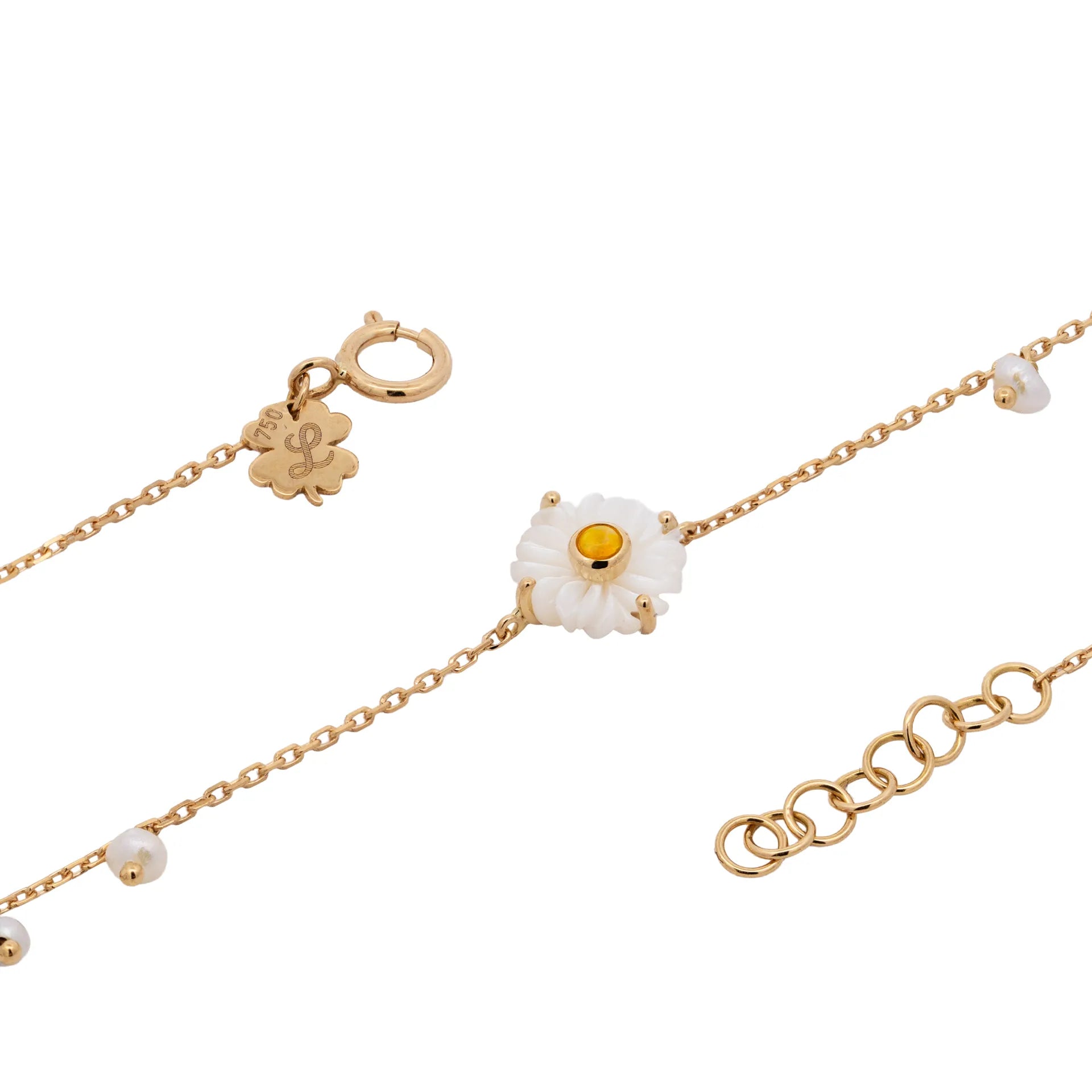 Daisy Pompom Anklet
