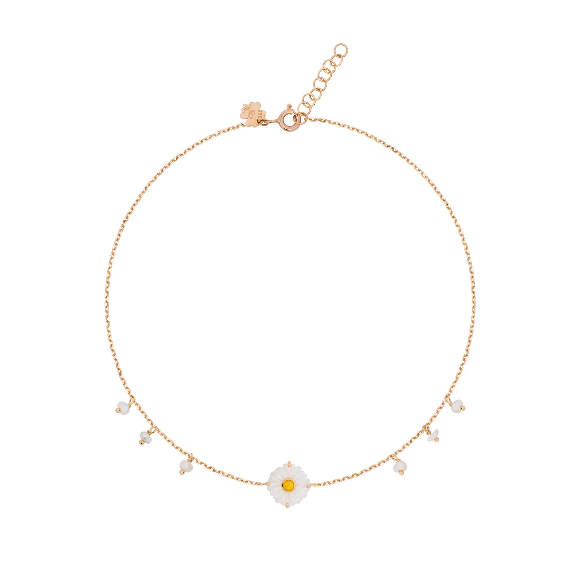 Daisy Pompom Anklet
