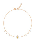 Daisy Pompom Anklet