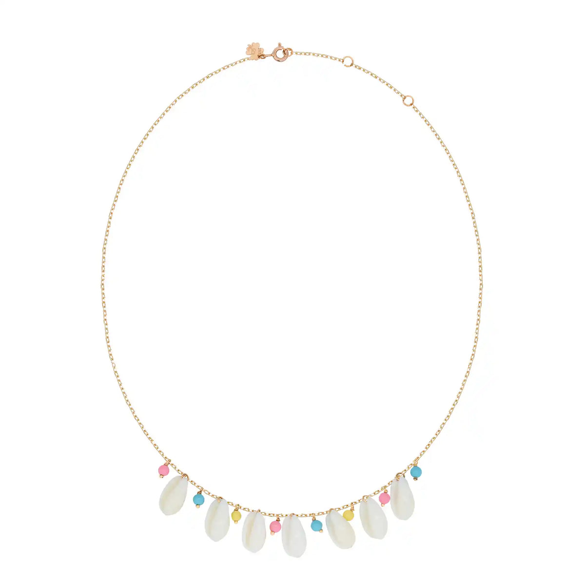 Sea Shells Pompons Necklace