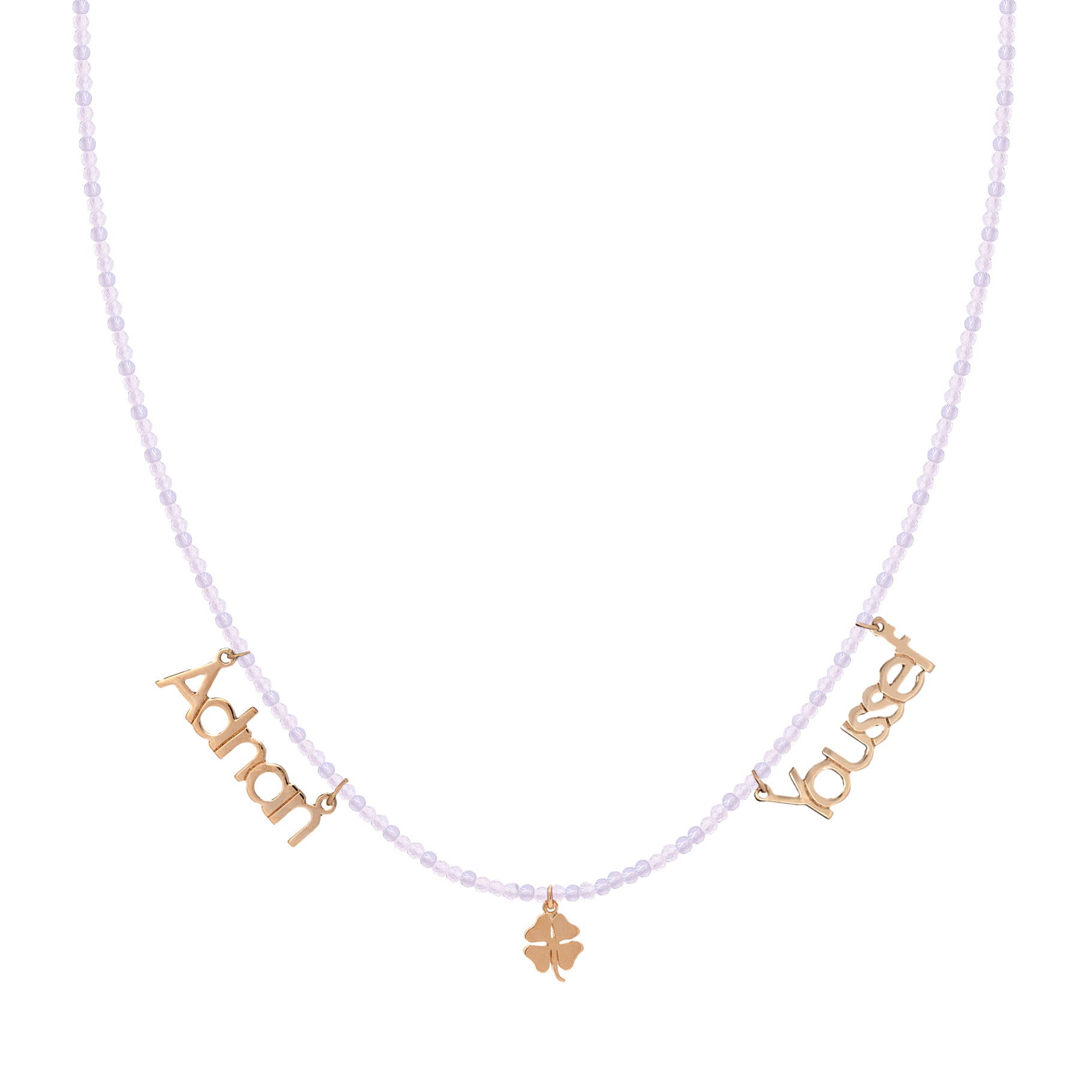 My 2 stars Names with My Lucky Charm Necklace