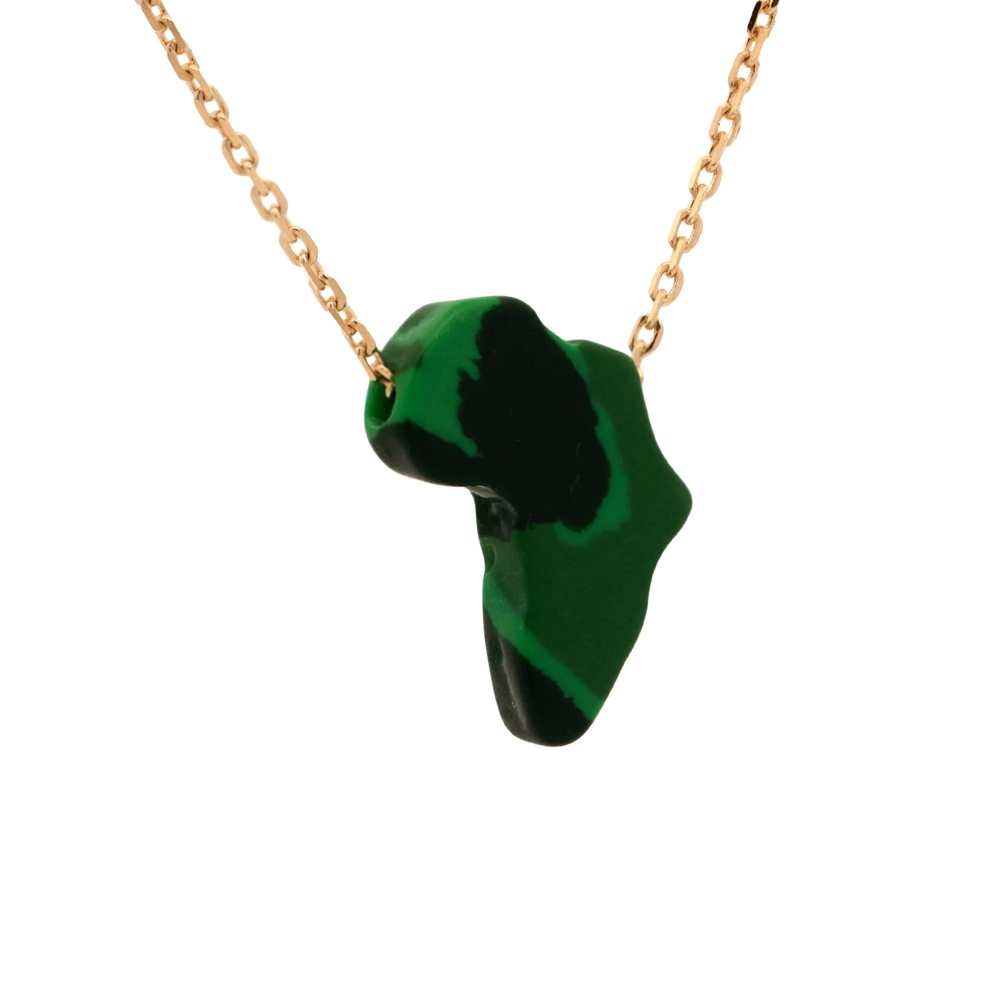 Lucky Africa Map Necklace