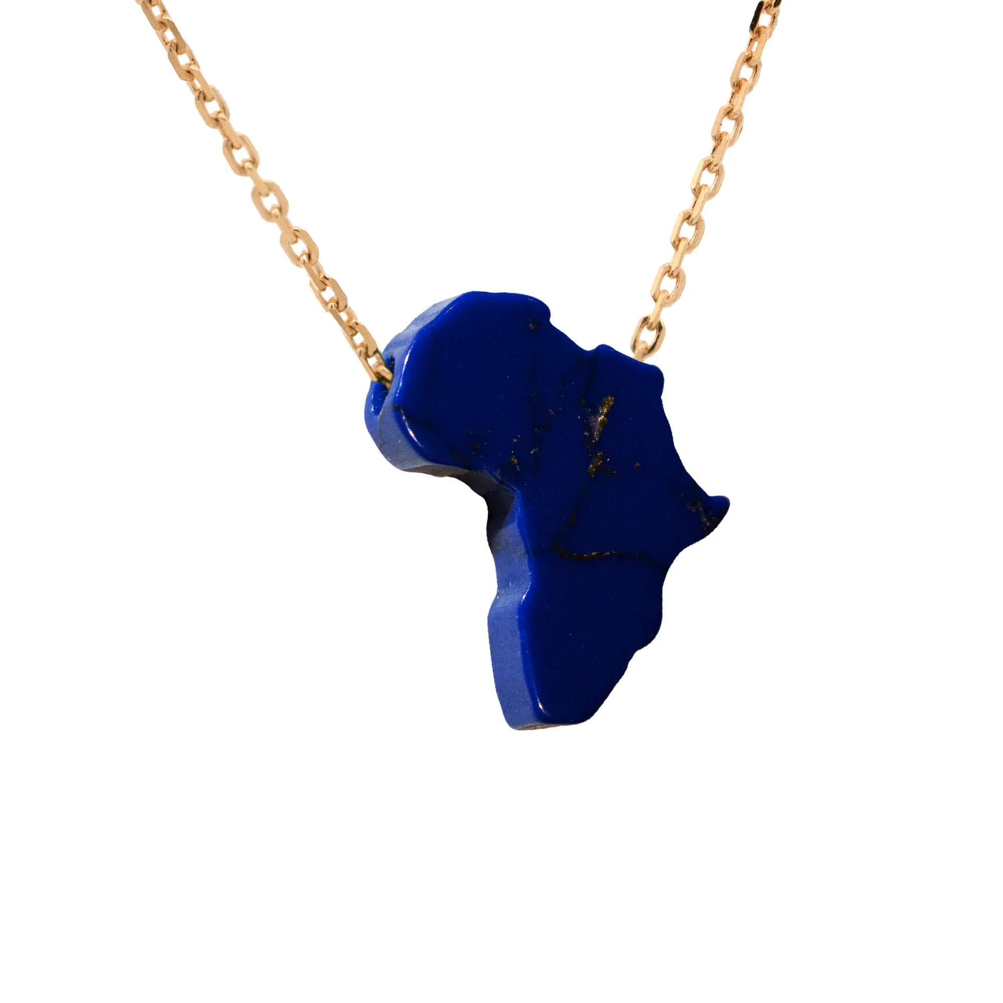 Lucky Africa Map Necklace