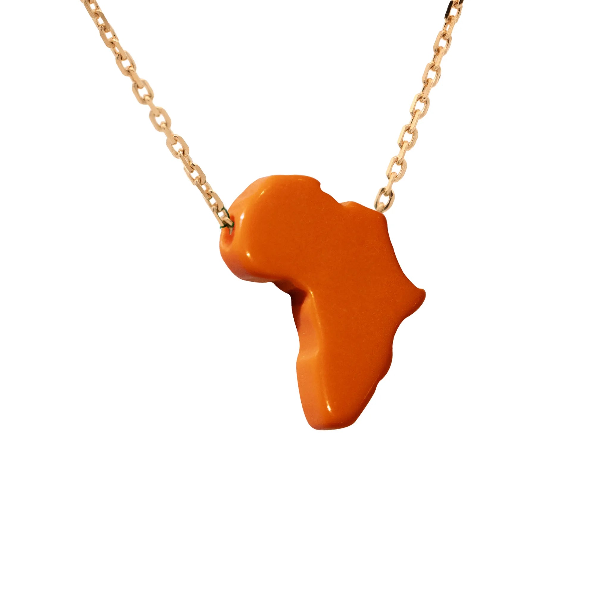 Lucky Africa Map Necklace