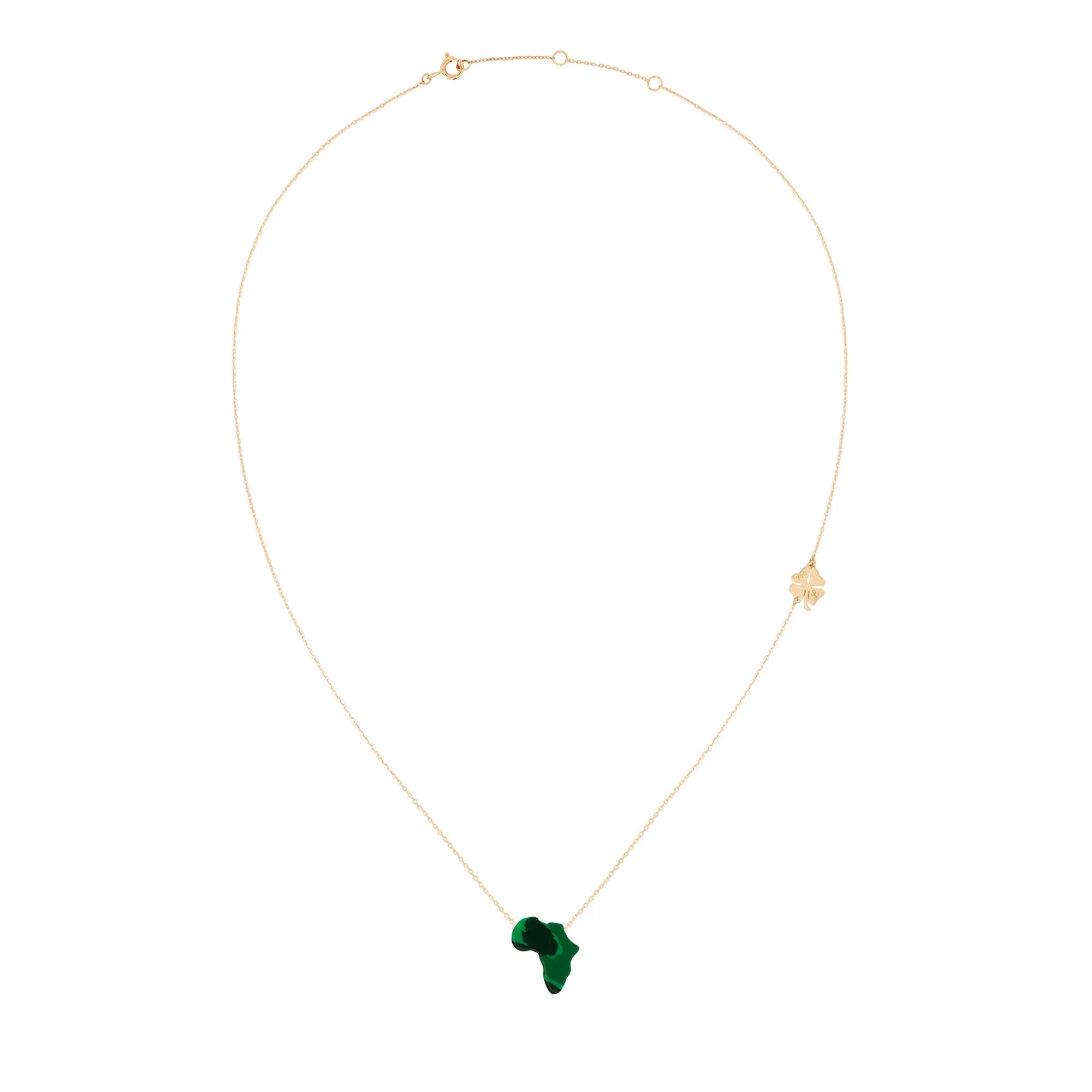 Lucky Africa Map Necklace