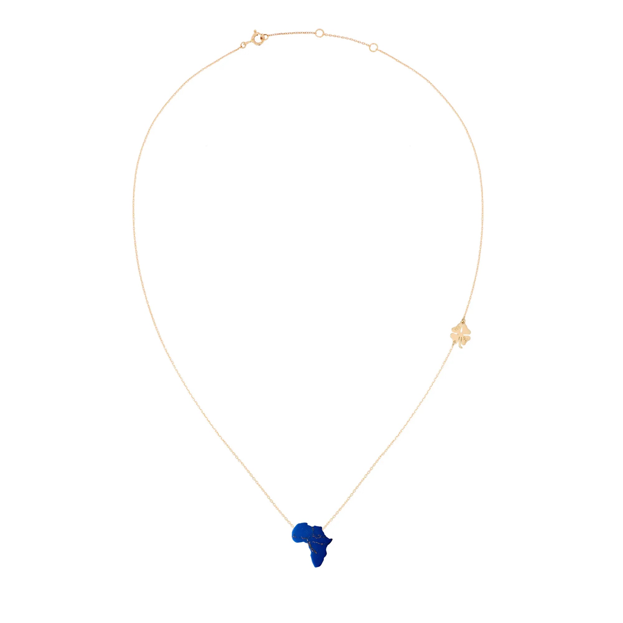 Lucky Africa Map Necklace